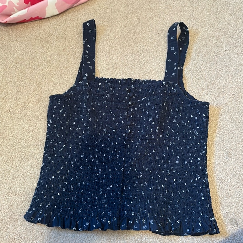 Madewell navy blue tank